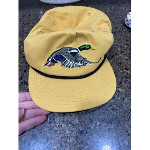 Duck Camp Yellow Mallard Duck Embroidered Baseball Cap Premium Outdoor Goods